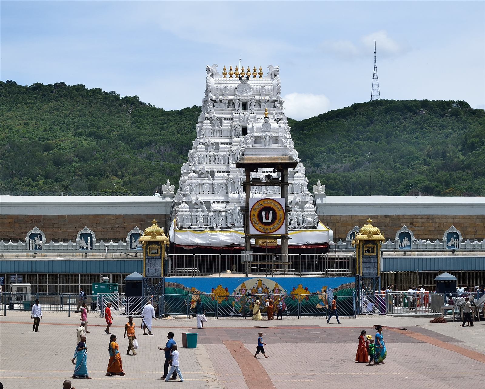 Entrance of Sri Venkateswara Temple in Tirumala, Andhra Pradesh
