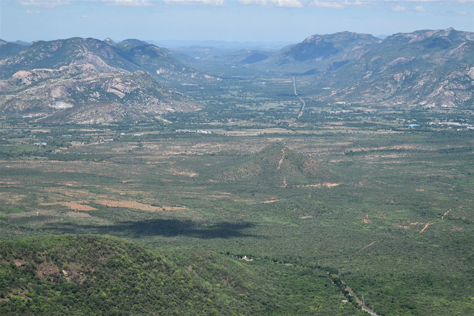 Sapthagiri hills surrounding Tirumala